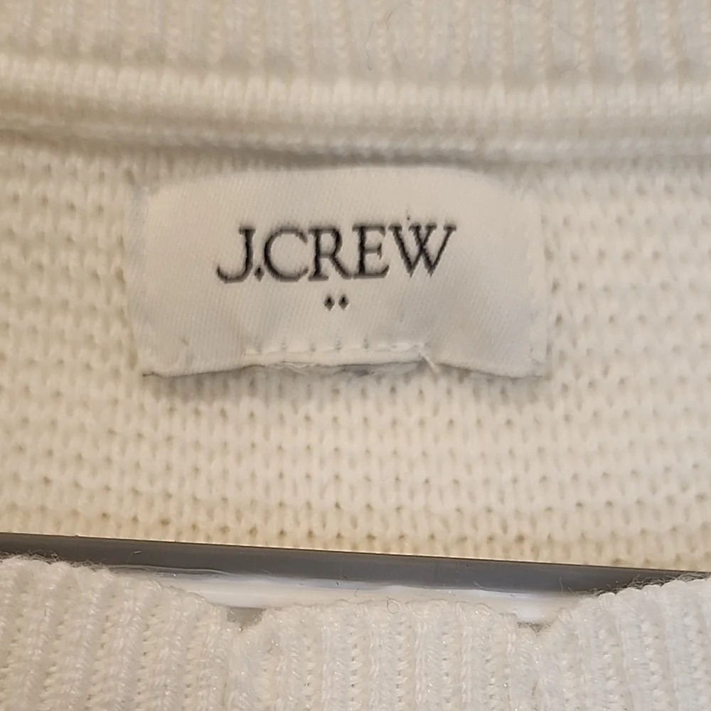 J. Crew Women's Cream Crew Neck Sweater